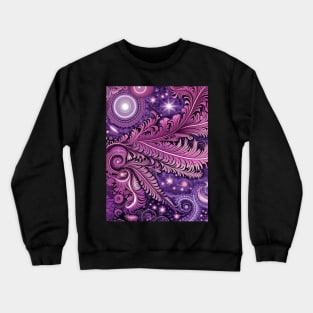 Other Worldly Designs- nebulas, stars, galaxies, planets with feathers Crewneck Sweatshirt